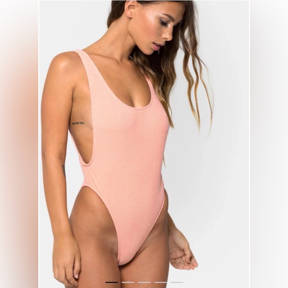 American apparel Peach Bodysuit Or Swimsuit